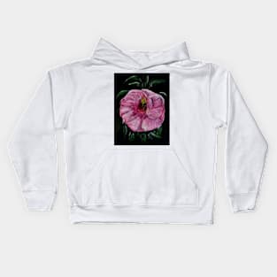 Erika's Magenta Flower Kids Hoodie